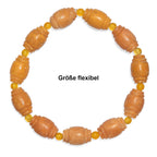 Gelber Aventurin, Gelber Quarzit Armband Flexibles (ca. 19 cm) ca. 130.00 ct