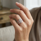 Weißer Zirkonia Ring Nickelfreies Messing rhodiniert (Größe 17.00)