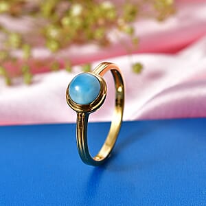 D'Joy AAA Larimar Ring 925 Silber (Größe 16.50) ca. 1,60 ct