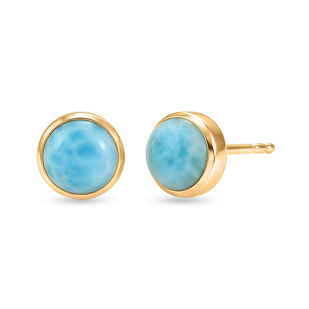 D'Joy AAA Larimar Ohrringe 925 Silber ca. 2,00 ct.
