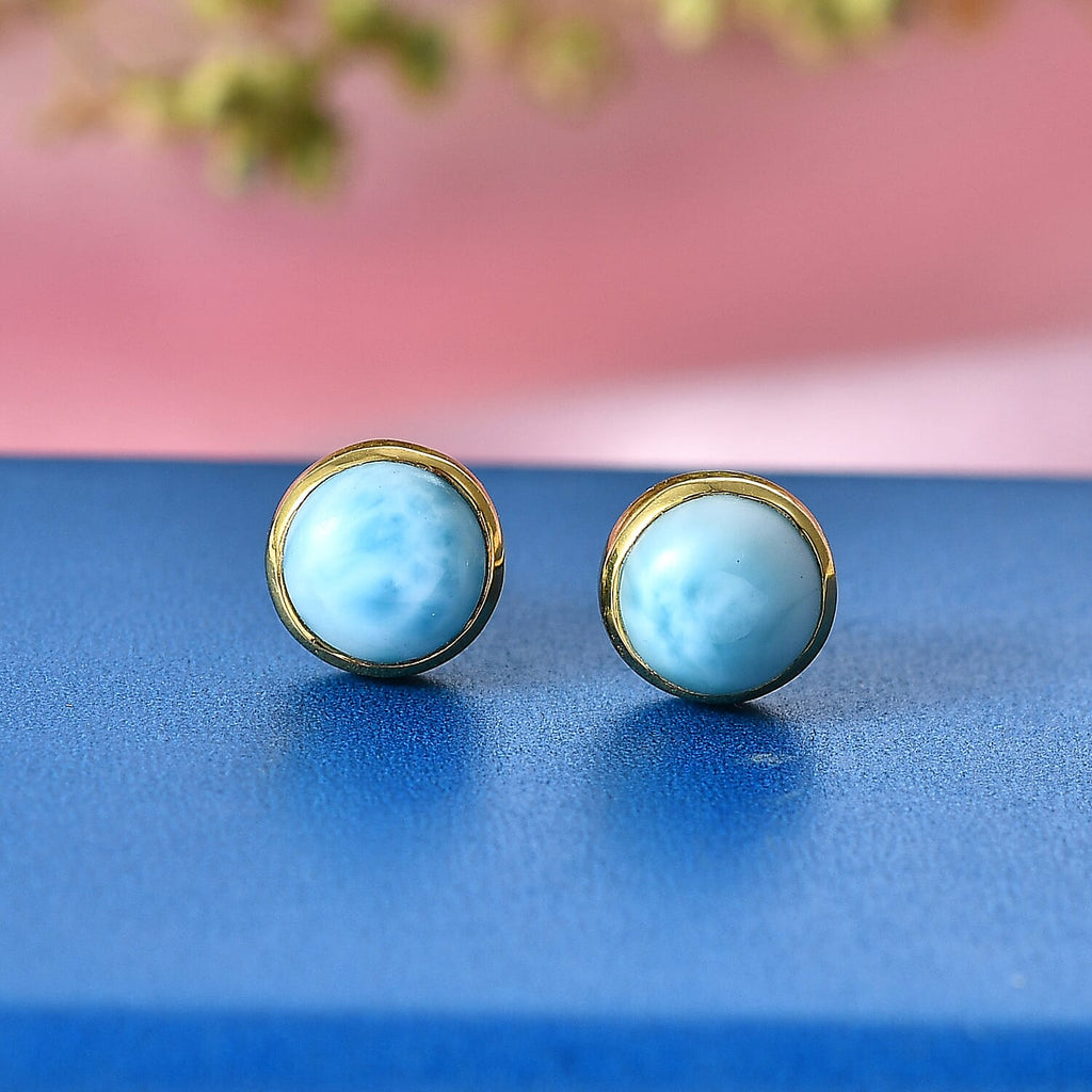 D'Joy AAA Larimar Ohrringe 925 Silber ca. 2,00 ct.