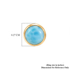 D'Joy AAA Larimar Ohrringe 925 Silber ca. 2,00 ct.