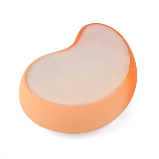 LIVMORE Nano-Kristall-Haarentferner mit Nano-Glas, Soft-Touch ABS-Gehäuse, 10x7x3,5cm, Orange-Farbverlauf