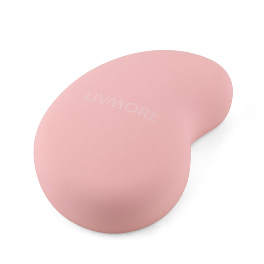 LIVMORE Nano-Kristall-Haarentferner mit Nano-Glas, Soft-Touch ABS-Gehäuse, 10 x 7 x 3,5 cm, Schwarz
