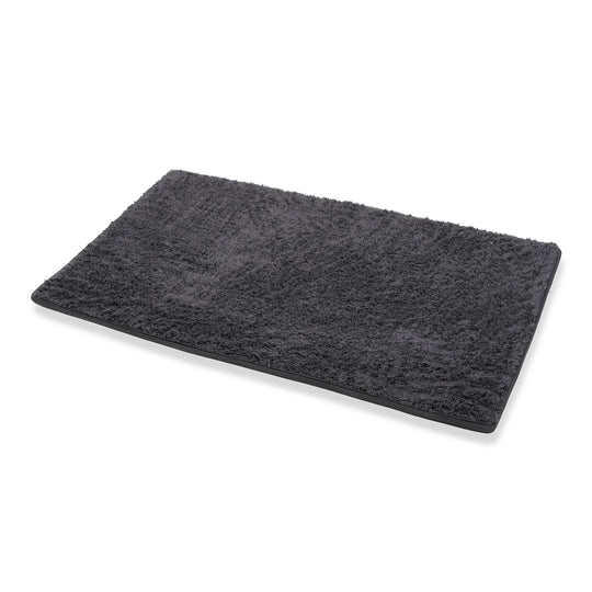 LIVMORE Wolkenweiche Baumwoll-Badematte mit Memory-Schaum und rutschhemmender Unterseite, 55x85cm, Marineblau