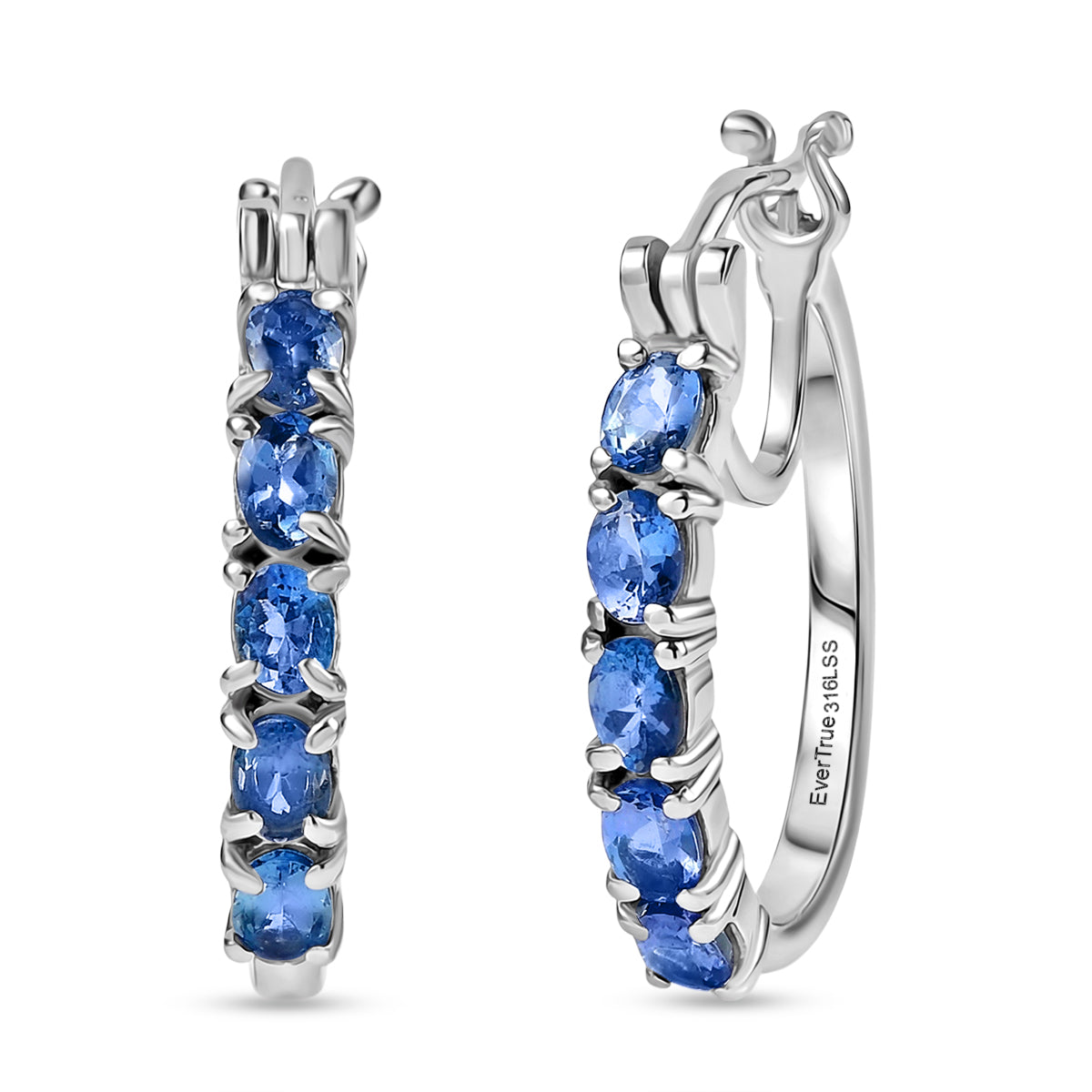 EVER TRUE Kyanit Ohrringe 316L Edelstahl ca. 2.55 ct
