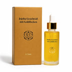 Kaltgepresstes Jojobaöl mit 24 Karat Goldflocken, 50 ml, Gesichtspflege