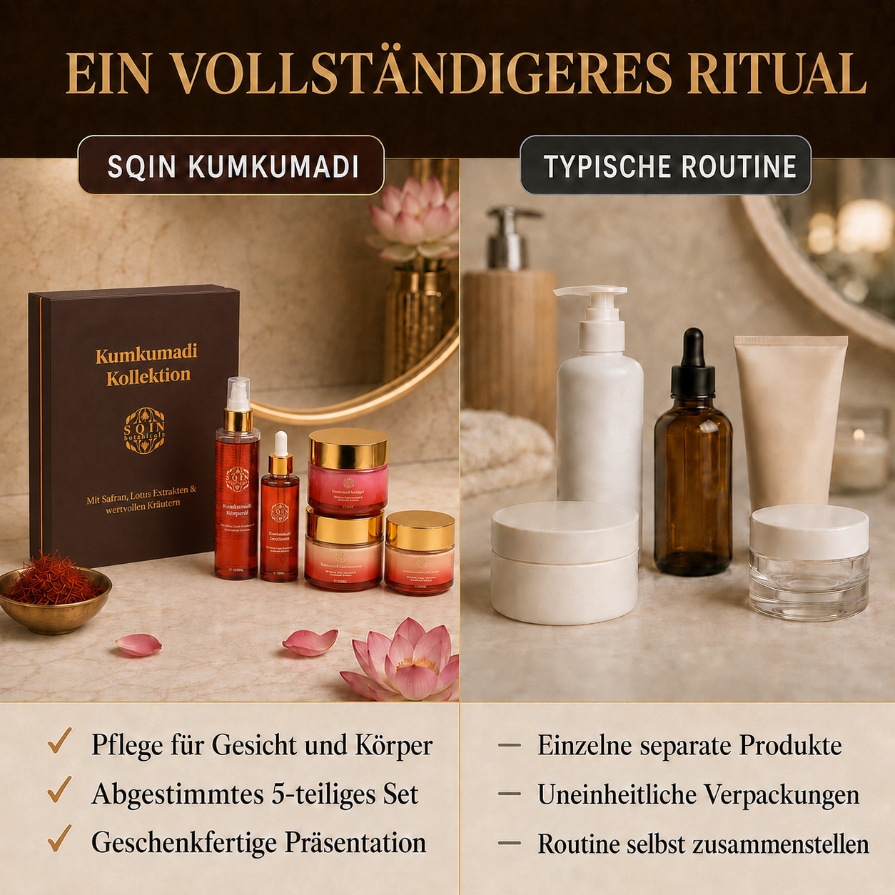 KUMKUMADI GIFT SET ( SET OF 5)-  Face cream ,  night gel , cold cream , body oil , facial oil   (100g each)