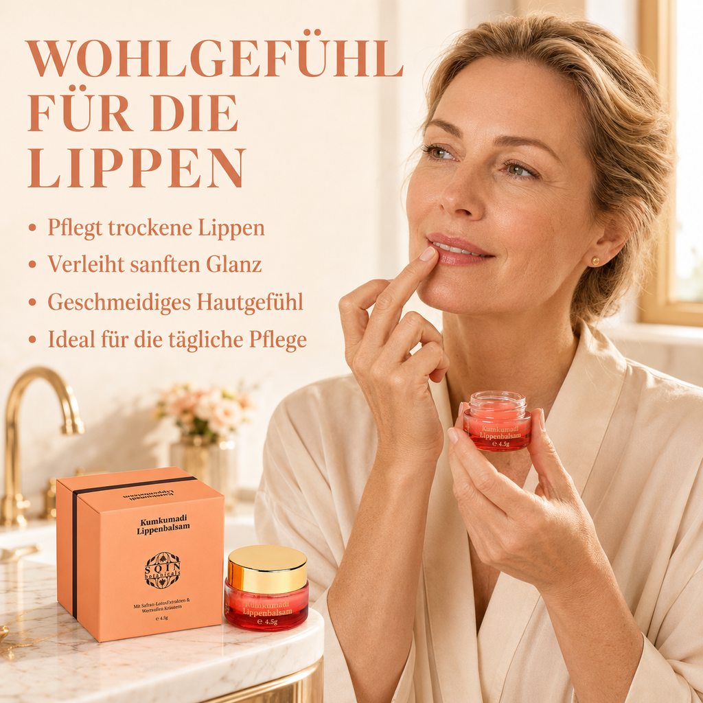 SQIN Botanicals Kumkumadi Lippenbalsam, 4,5g