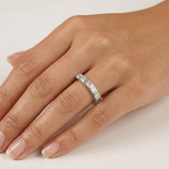 LUXURIANT DIAMOND - Lab Grown Diamant SI-GH Ring 925 Silber Rhodiniert (Größe 18.00) ca. 1,00 ct