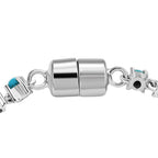 D'Joy AA Sleeping Beauty Türkis Armband ca. 20 cm 925 Silber Rhodiniert ca. 4,03 ct.