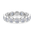 LUXURIANT SGL zertifizierter SI-GH Labor Diamant Ring, 925 Silber rhodiniert - 3 ct.