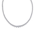 D'Joy Moissanit Halskette ca. 45 cm 925 Silber Rhodiniert ca. 23,57 ct.
