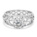 D'Joy Moissanit Ring, 925 Silber platiniert - 1,20 ct.