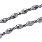 Terahertz Halskette ca. Flexibles cm 316L Edelstahl ca. 140.00 ct