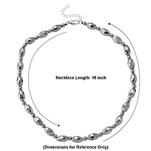 Terahertz Halskette ca. Flexibles cm 316L Edelstahl ca. 140.00 ct