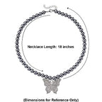 Terahertz, Weißer Kristall Halskette ca. Flexibles cm 316L Edelstahl 210.00 ct