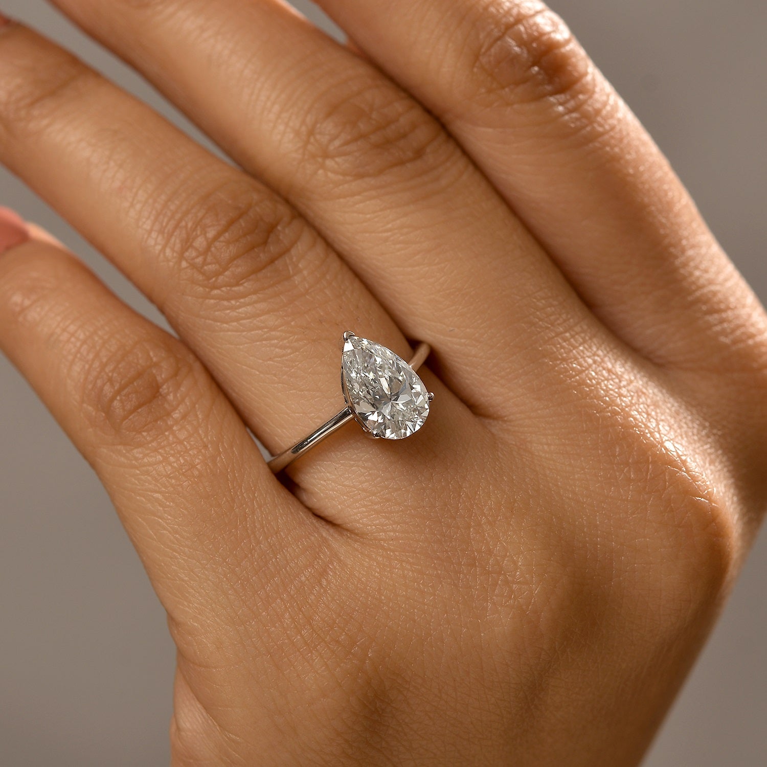 LUXURIANT DIAMOND- VS-EF Labor Diamant Anhänger und Ring in 950 Platin