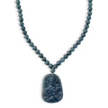 D'Joy Natürlicher Olmek Jadeit Halskette ca. Flexibles cm 925 Silber Rhodiniert ca. 550.00 ct