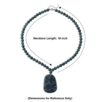 D'Joy Natürlicher Olmek Jadeit Halskette ca. Flexibles cm 925 Silber Rhodiniert ca. 550.00 ct