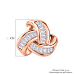 D'Joy Weißer Diamant Ohrringe 925 Silber 750 Roségold vermeil (10-15 Werktage Lieferzeit) ca. 0.25 ct