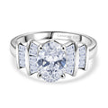 LUXURIANT DIAMOND - Lab Grown Diamant SI-GH Ring 925 Silber Rhodiniert (Größe 18.00) ca. 1.85 ct
