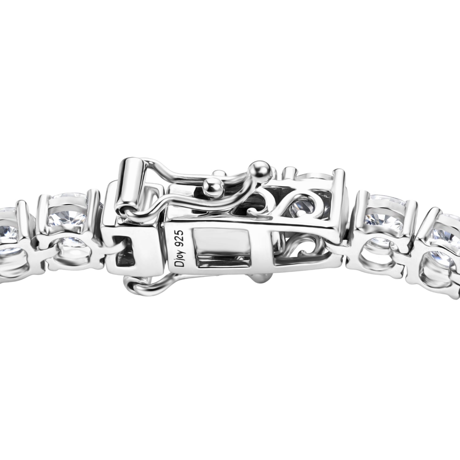 D'Joy Moissanit Armband ca. 19 cm 925 Silber Rhodiniert ca. 10,30 ct.