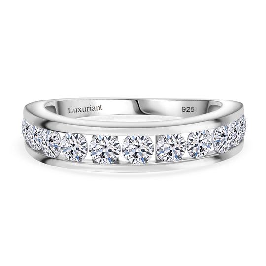 LUXURIANT DIAMOND - Lab Grown Diamant SI-GH Ring 925 Silber Rhodiniert (Größe 18.00) ca. 2.00 ct