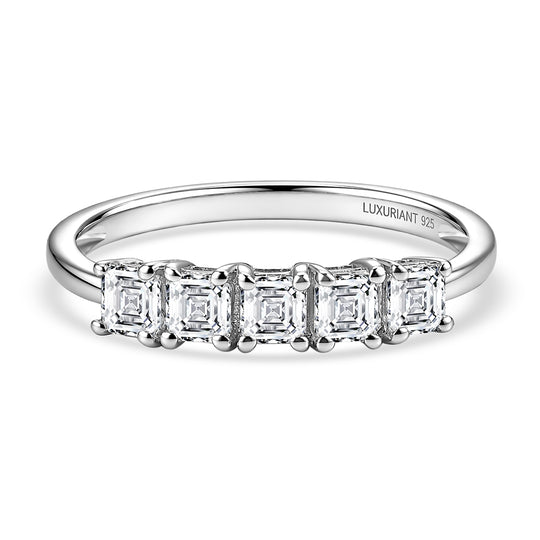 LUXURIANT DIAMOND - Lab Grown Diamant VS-EF Ring 925 Silber Rhodiniert (Größe 19.00) ca. 1.00 ct