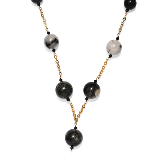 EVER TRUE Schwamm Koralle Halskette ca. 50 cm 316L Edelstahl Gold ca. 175.00 ct