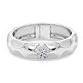 LUXURIANT SI-GH Labor Diamant Ring, 925 Silber rhodiniert - 0,15 ct.