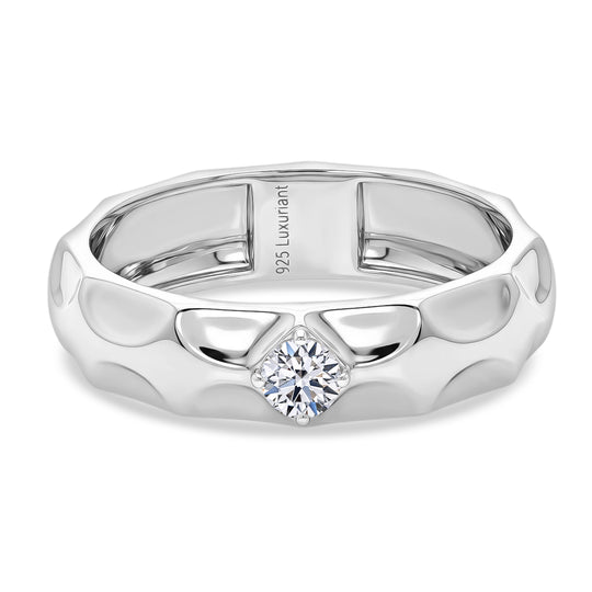 LUXURIANT DIAMOND - Lab Grown Diamant SI-GH Ring 925 Silber Rhodiniert (Größe 17.00) ca. 0.15 ct