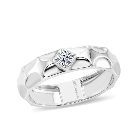 LUXURIANT DIAMOND - Lab Grown Diamant SI-GH Ring 925 Silber Rhodiniert (Größe 17.00) ca. 0.15 ct