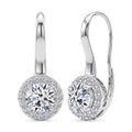 LUXURIANT DIAMOND - Lab Grown Diamant SI-GH SGL zertifiziert Ohrringe 925 Silber Rhodiniert ca. 3.00 ct