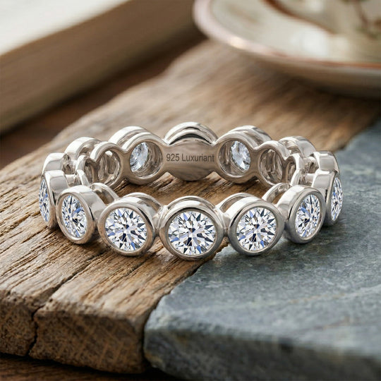 LUXURIANT DIAMOND - Lab Grown Diamant SI-GH SGL zertifiziert Ring 925 Silber Rhodiniert (Größe 21.00) ca. 3.00 ct