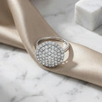LUXURIANT DIAMOND - Lab Grown Diamant VS-EF Ring 925 Silber Platiniert (Größe 17.00) ca. 3,00 ct