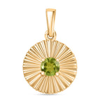 Peridot Anhänger und Ohrringe