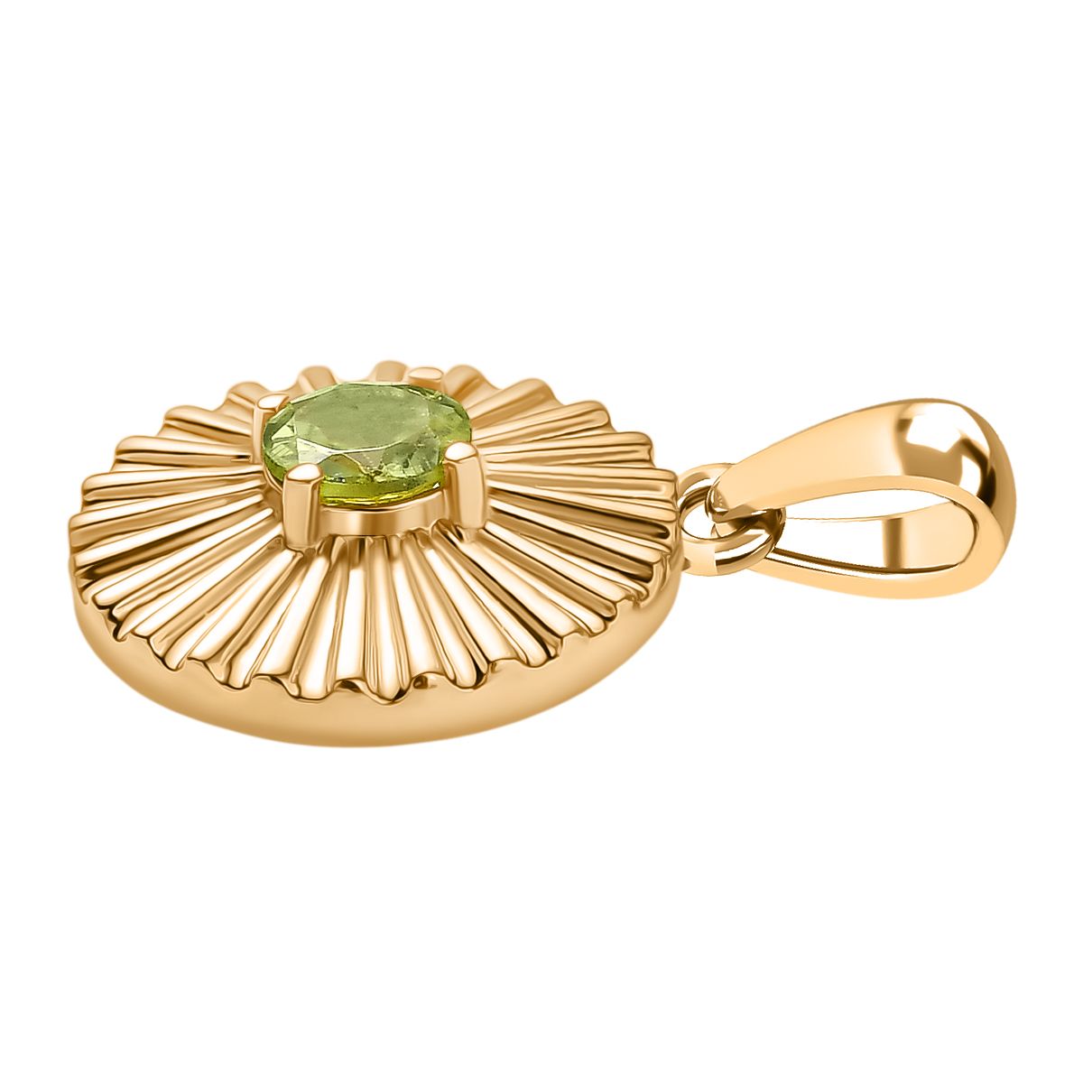 Peridot Anhänger und Ohrringe
