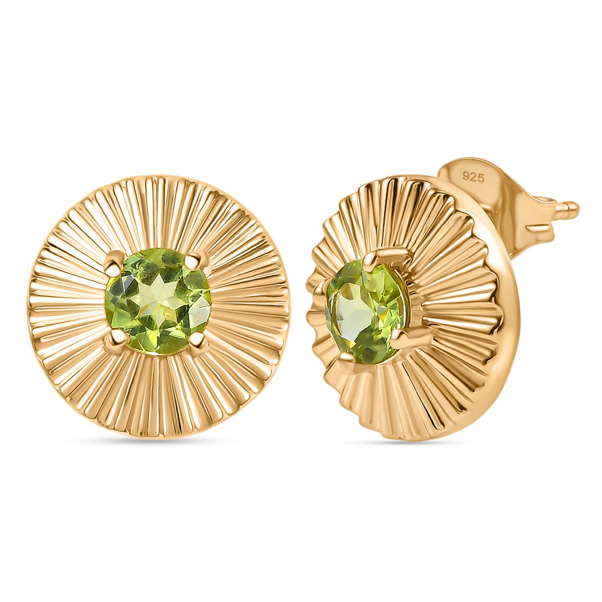 Peridot Anhänger und Ohrringe