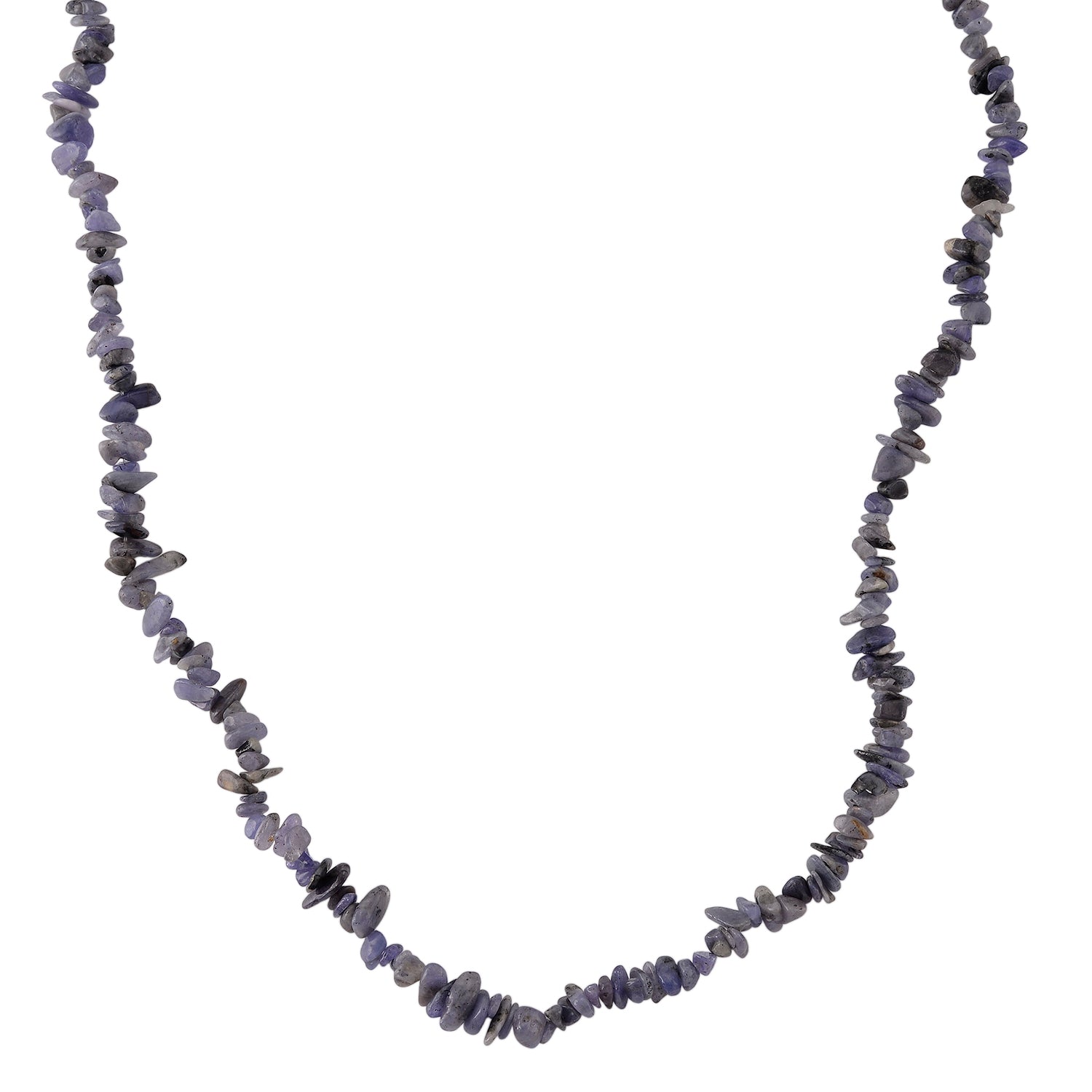 Tansanit Halskette 76 cm ca. 310.00 ct
