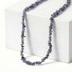 Tansanit Halskette 76 cm ca. 310.00 ct