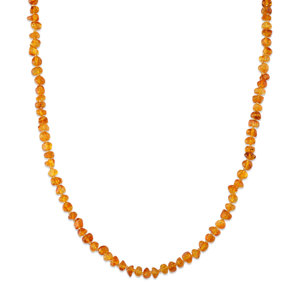 Bernstein 50+5cm Edelstahl-Halskette - 45 ct.