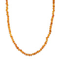Bernstein 50+5cm Edelstahl-Halskette - 45 ct.