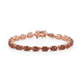 D'Joy AA Tansanischer Natronite Armband ca. 19 cm 925 Silber 750 Roségold vermeil ca. 19,09 ct.