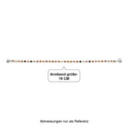 D'Joy AA Mehrfarbig-Turmalin Armband ca. 19 cm 925 Silber Rhodiniert ca. 4,18 ct.