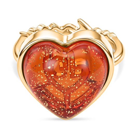 GP Whispers of Murano Kollektion - Murano aus Italien, Kanchanaburi Blauer Saphir Ring 925 Silber 750 Gelbgold vermeil (Größe 18.00) ca 10.06 ct