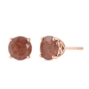 EVER TRUE AA Tansanischer Natronite Ohrringe Reine Bronze ca. 3.60 ct