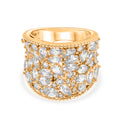 Weißer Zirkonia Ring Nickelfreies Messing (Größe 17.00)
