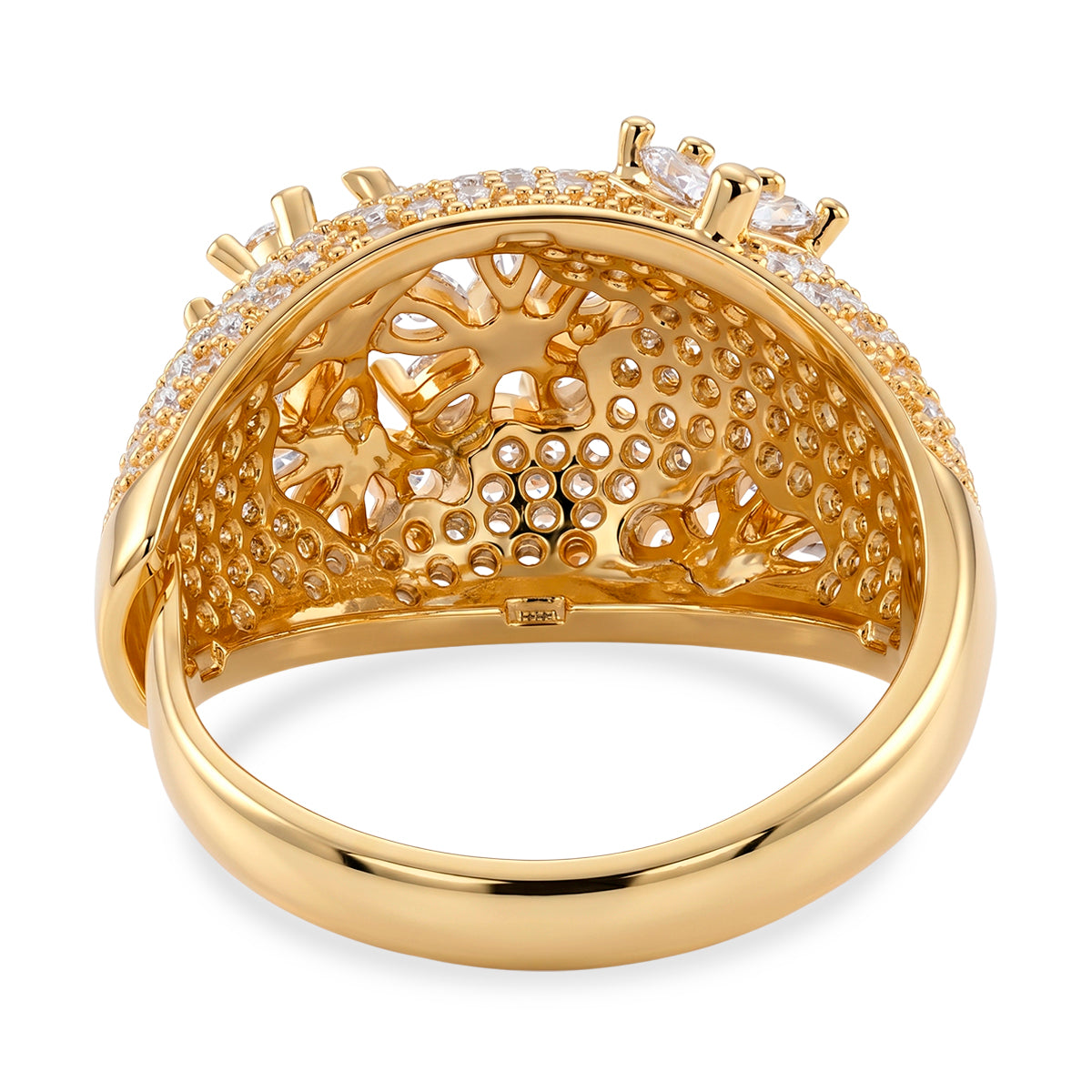 Weißer Zirkonia Ring Nickelfreies Messing (Größe 18.00)