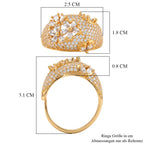 Weißer Zirkonia Ring Nickelfreies Messing (Größe 18.00)